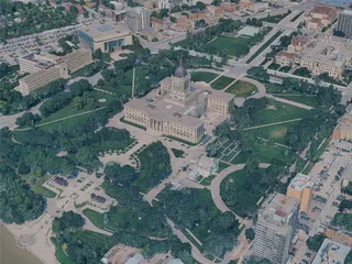 Winnipeg City, Canada (2024) 3D Model preview