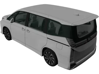 Toyota Voxy S-Z (2022) 3D Model preview