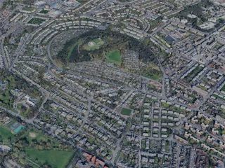 Dundee City, UK (2025) 3D Model preview