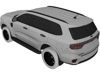 Ford Everest Sport (2023) 3D Model preview