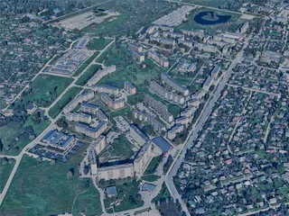 Jelgava City, Latvia (2023) 3D Model preview