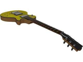 Gibson Les Paul Electric Guitar 3D Model preview
