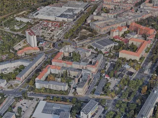 Szczecin City, Poland (2023) 3D Model preview
