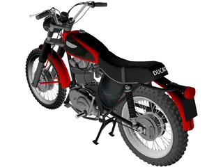 Ducati 350 Scrambler (1971) 3D Model preview