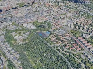 Tampere City, Finland (2023) 3D Model preview