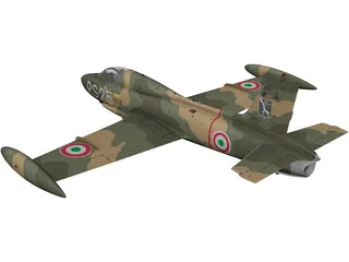 Aermacchi MB-326 3D Model preview