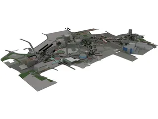 Warwick City, UK 3D Model preview