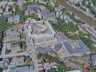 Turku City, Finland (2023) 3D Model preview