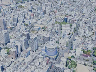 Okayama City, Japan (2025) 3D Model preview