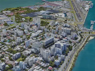 San Juan City, Puerto Rico (2023) 3D Model preview