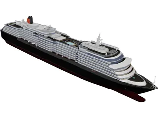 Queen Victoria Cruise Ship 3D Model preview