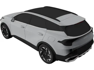 Kia Sportage (2021) 3D Model preview