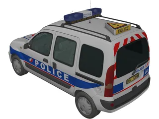 Renault Kangoo Police 3D Model preview