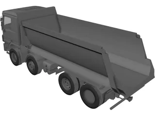 Mercedes-Benz Actros Dumper 3D Model preview