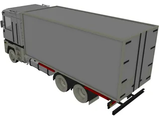 Renault Magnum Box 3D Model preview