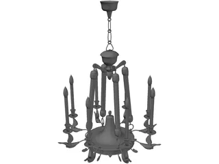 Chandelier 3D Model preview