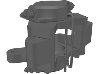 Brake Caliper 3D Model preview