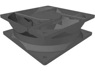 Cooling Fan 3D Model preview