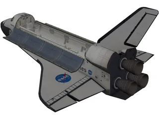 Space Shuttle Atlantis 3D Model preview