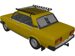 Vaz 2105 3D Model preview