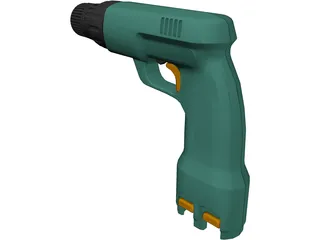 Cordless Drill 3D Model preview