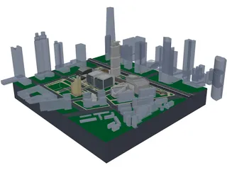 City Centre 3D Model preview