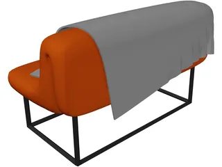 Sofa Bed 3D Model preview