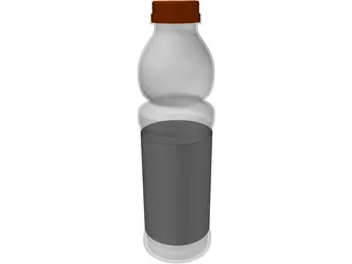 Bottle Plastic 3D Model preview