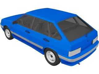 VAZ 2114 3D Model preview