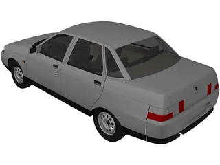 VAZ 2110 3D Model preview