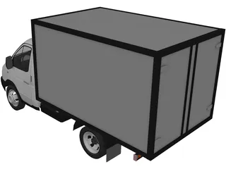 Gaz 3302-14 Gazel 3D Model preview