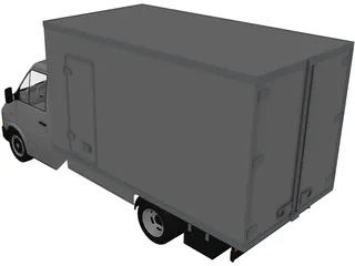 Volkswagen LT Refrigerator 3D Model preview
