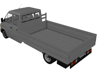 Volkswagen LT Truck Double Cab 3D Model preview
