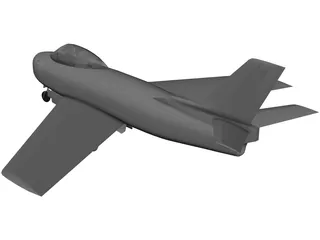 F-86 Sabre 3D Model preview