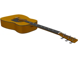 Guitar 3D Model preview
