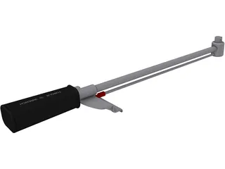 Torsion Style Torque Wrench 3D Model preview