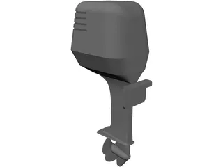 Outboard Motor 3D Model preview