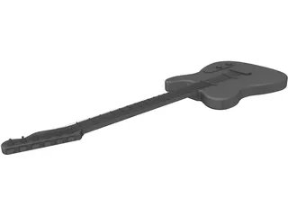 Guitar Electric 3D Model preview