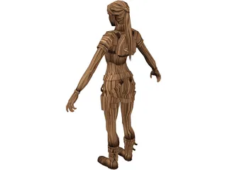 Lara Croft 3D Model preview