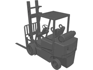 Forklift Clark 3D Model preview