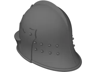 Helmet Medieval 3D Model preview