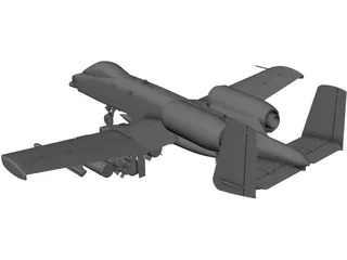 A-10 Warthog 3D Model preview