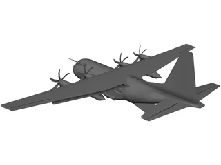 Lockheed C-130 Hercules 3D Model preview