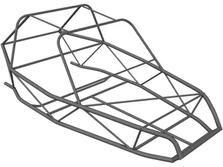 Chassis Buggy Cross Frame 3D Model preview