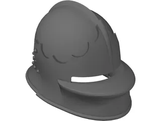 Helmet Italian Sallet 3D Model preview