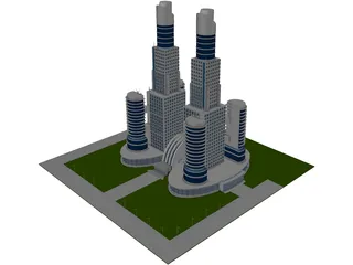 Mega Trade Center 3D Model preview