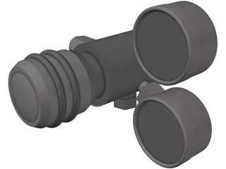Gas Cylinder Valve Regulator 3D Model preview