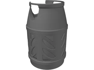 Propane Cylinder 3D Model preview