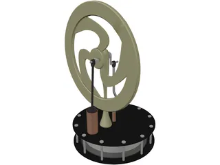Sterling Engine 3D Model preview