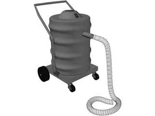 Vacuum Cleaner Industrial 3D Model preview